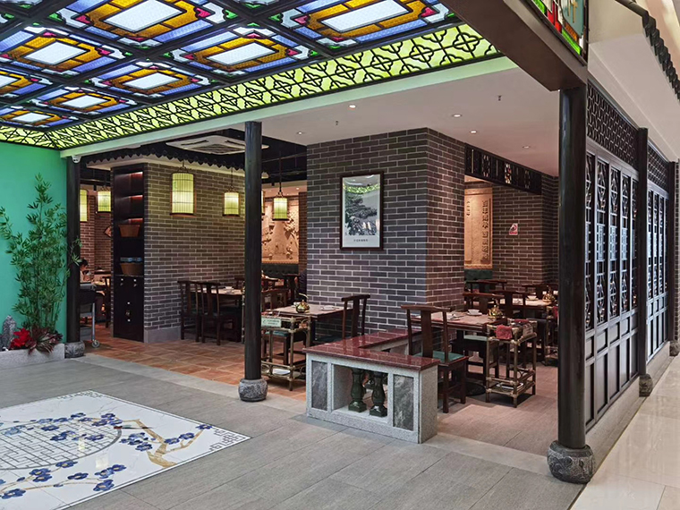 热烈祝贺品深餐饮全案策划设计年度服务项目-蘩楼上海汇金百货店开启试营业